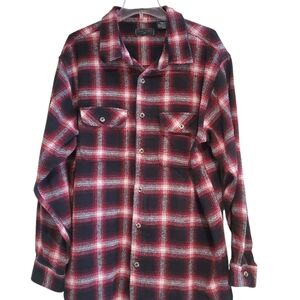 Field & Stream Red and Black Plaid Shirt Jacket Size XXL
